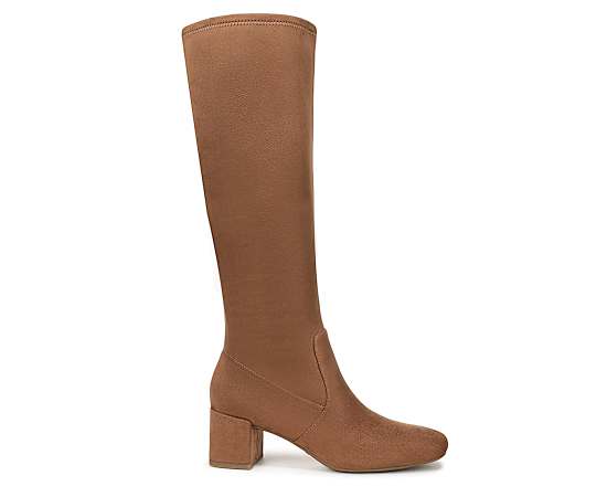 LifeStride Cohen Knee High Boot (Pecan Tan Microfiber) Leather 8.5 M
