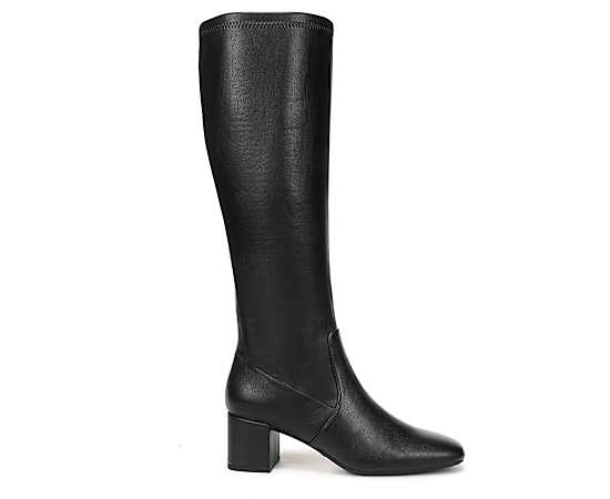 LifeStride Women's Cohen Zipper Tall Boots - Black Faux Leather