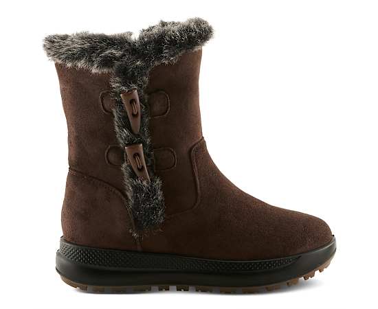 Flexus Galoshe Women's Boots with Cushioned Comfort - Brown