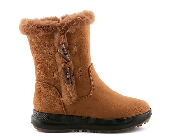 Flexus Galoshe Women's Boots with Cushioned Comfort - Camel