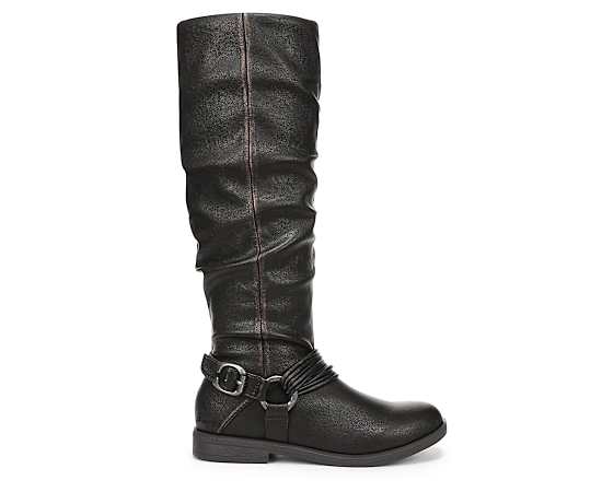 Blowfish Malibu Women's Petra Round Toe Boots - Chocolate Faux Leather