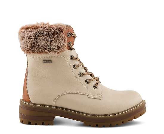Patrizia Women's Canario Water-Resistant Fur Lined Winter Boots - Bone multi