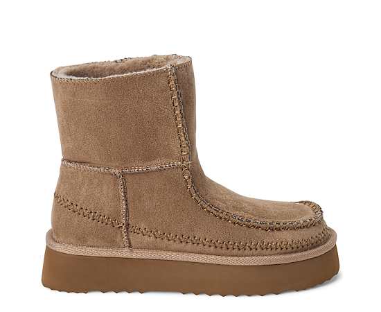 COCONUTS BY Matisse Womens Alaska Flat Heel Booties, 9 Medium, Beige