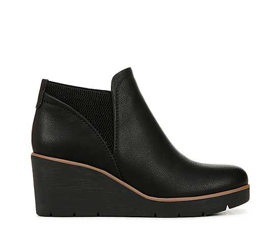 NATURAL SOUL BY NATURALIZER-WOMENS AFFIRM WEDGE BOOTIE