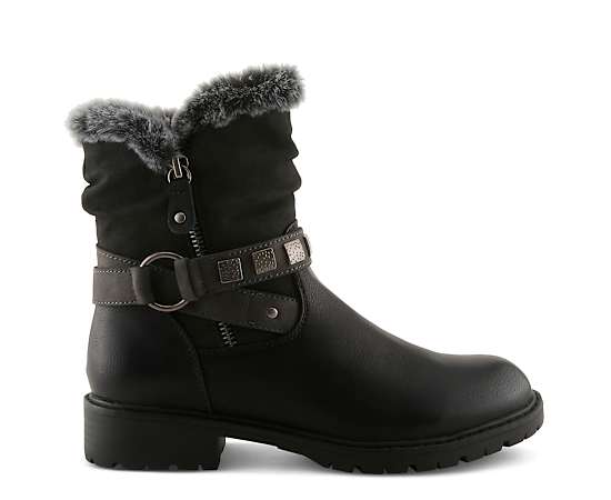 Patrizia Womens Valea Faux Fur Bootie