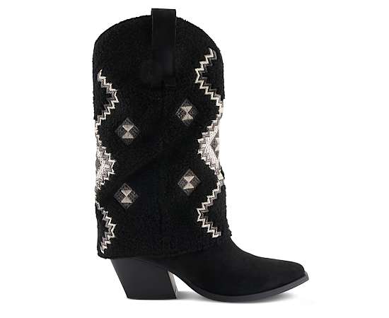 PATRIZIA-WOMENS WESTEE WESTERN FAUX FUR BOOT