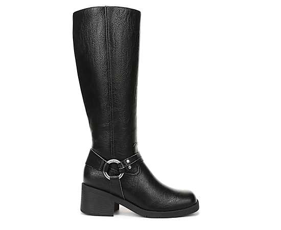 Dr. Scholl's Women's Joplin West Tall Boot Black Faux Leather DRSCH 9.0 M
