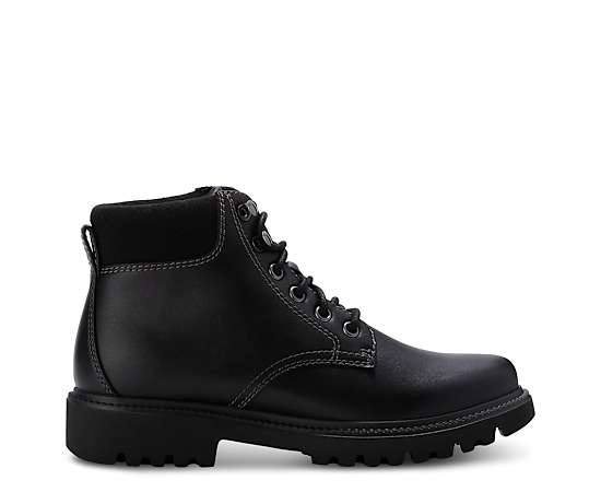 Eastland Womens Meadow Block Heel Lace Up Boots, 8 1/2 Medium, Black