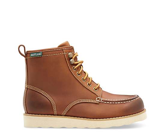 Eastland Womens Lumber Up Flat Heel Lace Up Boots, 7 Medium, Brown