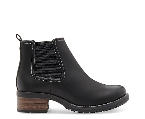 Eastland Womens Jasmine Chelsea Pull-on Boots, 7 Medium, Black