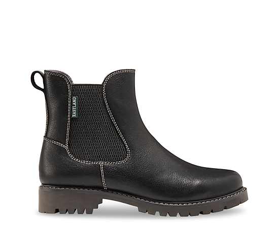 Eastland Womens Ida Stacked Heel Booties, 9 Medium, Black
