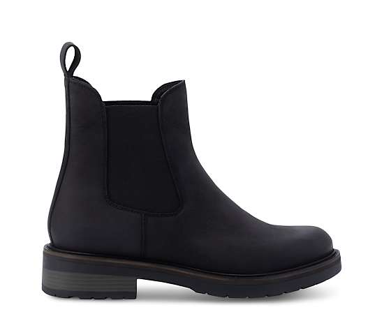Eastland Womens Willa Block Heel Chelsea Boots, 7 1/2 Medium, Black