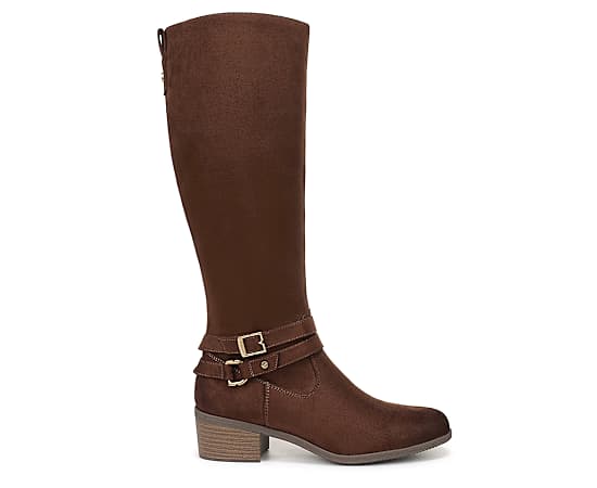 Dr. Scholl's Women's Ivy Tall Boot Walnut Brown Microfiber DRSCH Leather 9.0 M