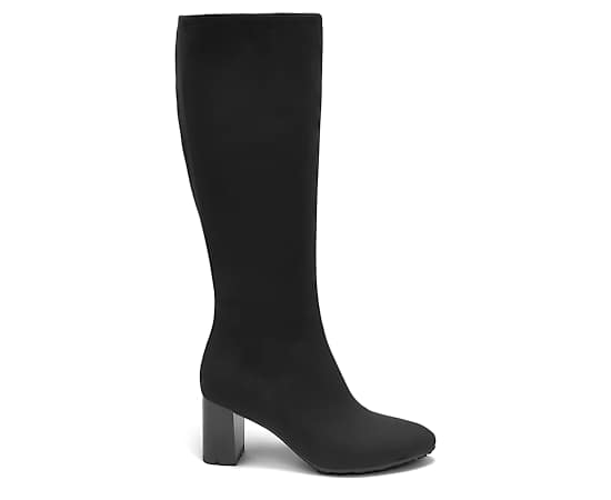 Aerosoles Women's Brynn Knee Boots - Black Faux Suede