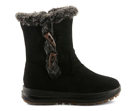 Flexus Galoshe Women's Boots with Cushioned Comfort - Black