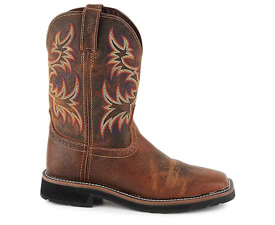 MENS DRILLER WESTERN WORK BOOT