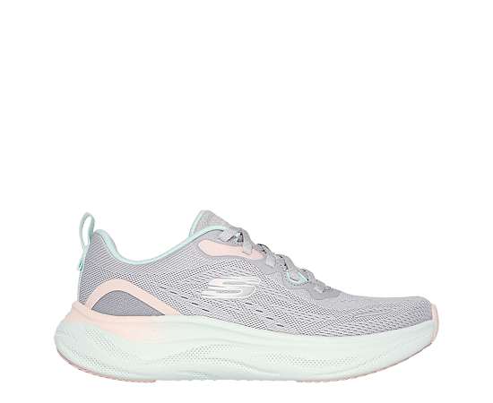 SKECHERS-WOMENS SKECH CLOUD SLIP ON RUNNING SHOE