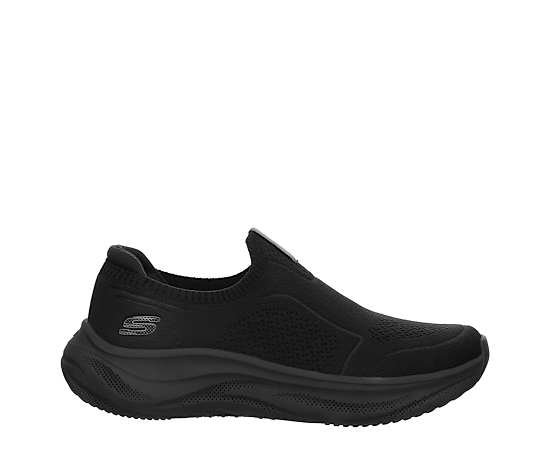 SKECHERS-WOMENS SKECH CLOUD SLIP ON RUNNING SHOE