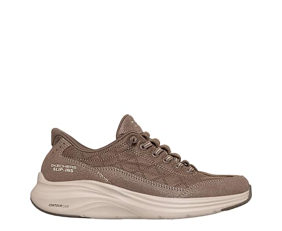 SKECHERS-WOMENS SLIP-INS CONTOUR FOAM COZY FIT SNEAKER