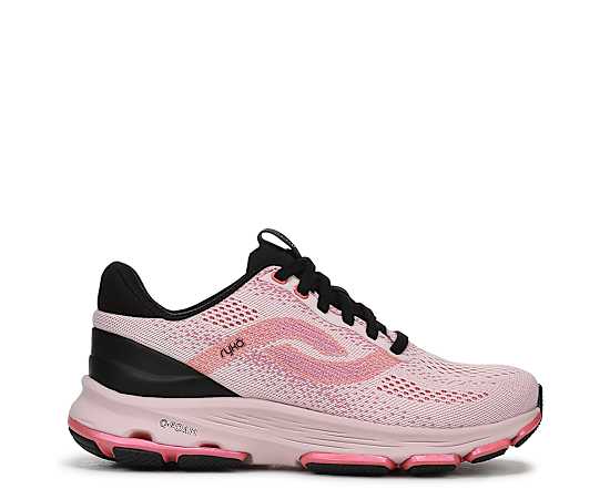 Ryka Devo Stride Lx Walking Sneakers Pink Knit/Mesh 6.5 M Lightweight