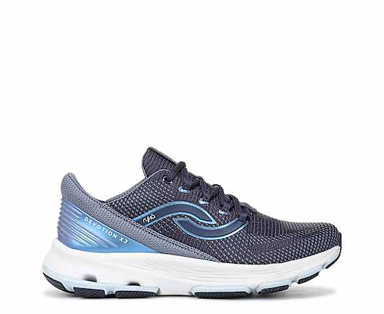 Ryka Devotion X 2 Walking Sneakers Academy/Flintstone Mesh Fabric 5.5 M Arch Support
