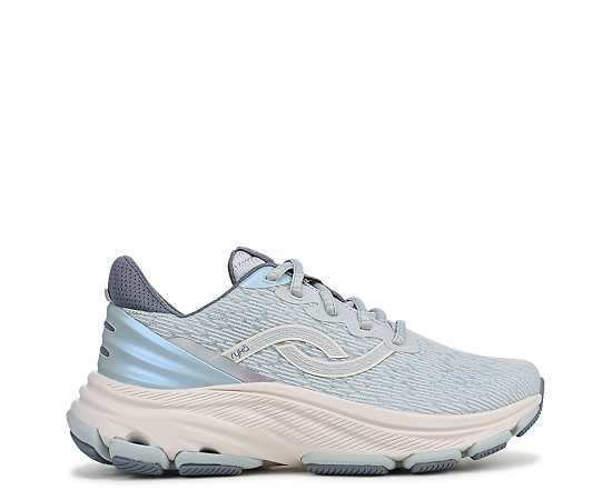 Ryka Women's Devotion Lace-Up Walking Sneakers - Pearl Blue Mesh Fabric