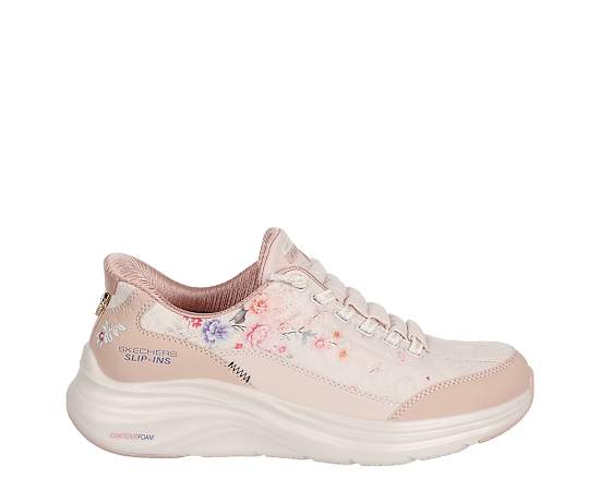 SKECHERS-WOMENS SLIP-INS CONTOUR FOAM COZY FIT SNEAKER