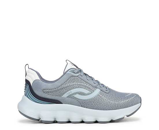 Ryka Women's Podflow Lace-Up Sneakers - Flintstone Blue Mesh Fabric