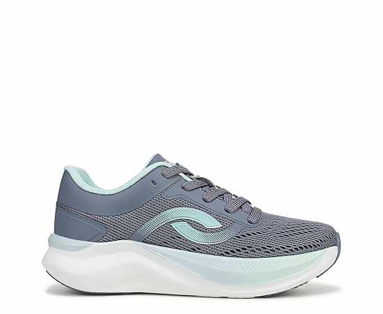 Ryka Convoy Walking Sneakers Flintstone Blue Mesh 7.5 M Arch Support, Lightweight