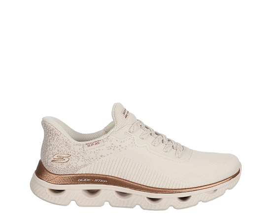 SKECHERS-WOMENS SLIP-INS GLIDE STEP ARC WAVES SNEAKER