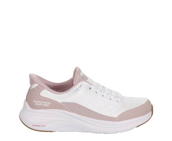 SKECHERS-WOMENS SLIP-INS CONTOUR FOAM COZY FIT SNEAKER