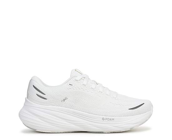 Ryka Premium Women's Windswift Lx Road Lace-Up Sneakers - Brilliant White Mesh