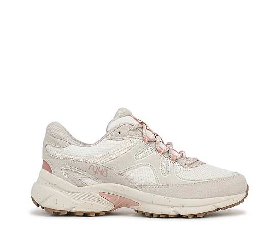 Ryka Skyway Tr Hiking Sneakers Beige Multi Suede/Mesh Leather 7.5 M Lightweight