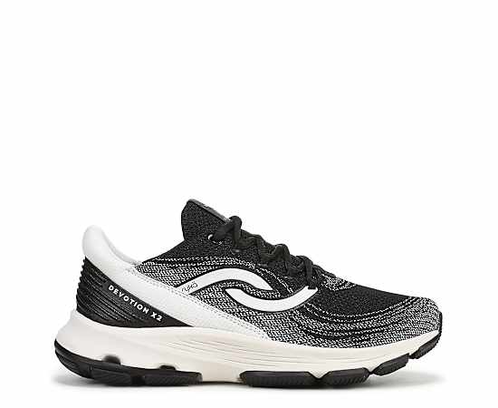 Ryka Devotion X 2 Walking Sneakers Black/White Mesh 5.5 M Arch Support