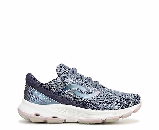 Ryka Devotion X 2 Walking Sneakers Flintstone Blue Mesh 5.5 M Arch Support
