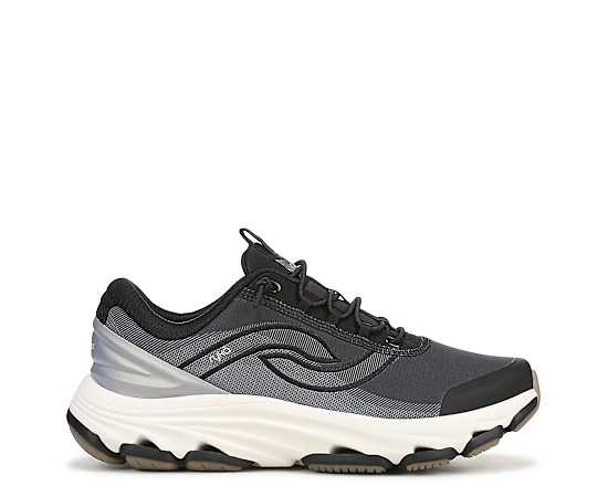 Ryka Devotion Ez 2 Walking Sneakers Black Grey Mesh 9.5 W Lightweight
