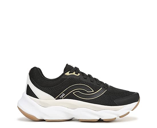Ryka Rezorb Max 2 Walking Sneakers Black Mesh 5.5 M Lightweight