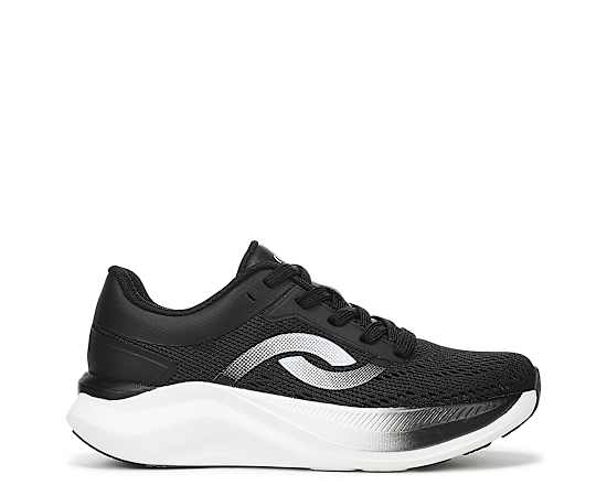 Ryka Convoy Walking Sneakers Black Mesh 9.5 M Arch Support, Lightweight
