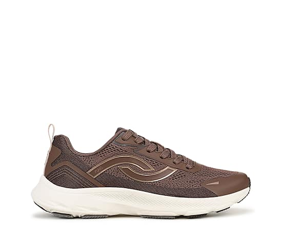 Ryka Women's Devine Walking Lace-Up Sneakers - Fudge Brown Mesh