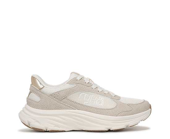Ryka Devine Max Classic Walking Sneakers Gardenia White Mesh/Faux Suede Suede/synthetic 11.0 W