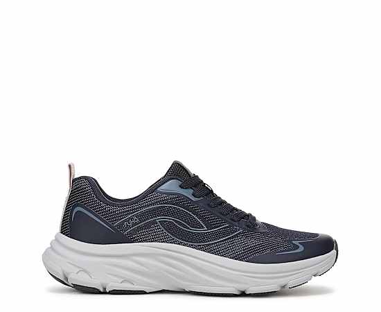 Ryka Women's Devine Max Lace-Up Walking Sneakers - Academy Blue Mesh