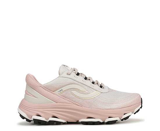 Ryka Women's Devotion Hiking Lace-Up Sneakers - Snowline Taupe Mesh