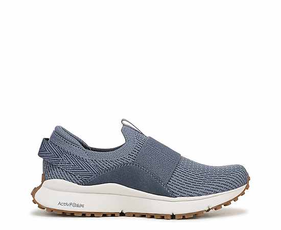 Ryka Women's Jumpstart Knit Running Inspired Slip-On Sneakers - Flintstone Blue Knit