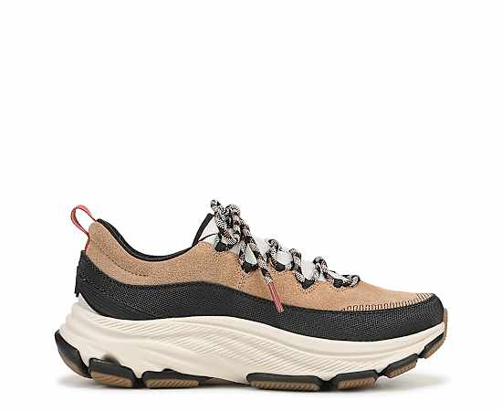 Ryka Women's Devotion Max Luxe Walking Lace-Up Sneakers - Honey Brown Suede