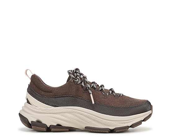 Ryka Women's Devotion Max Luxe Walking Lace-Up Sneakers - Fudge Brown Suede