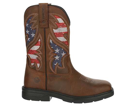 MENS RANCHER USA STEEL TOE WORK BOOT