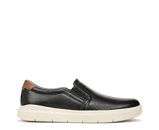 Dr. Scholl's Men's Madison Slip On Sneaker Shoes Black Faux Leather DRSCH 14.0 M