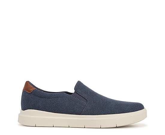 Dr. Scholl's Men's Madison Slip On Sneaker Shoes Navy Faux Leather DRSCH Navy Blue 9.5 W