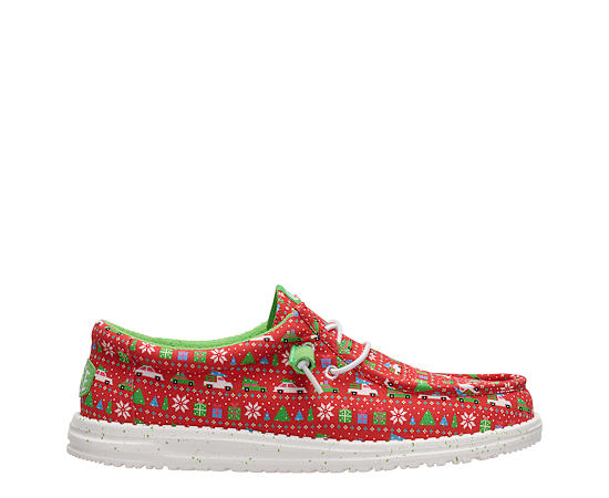 MENS WALLY HOLIDAY SWEATER SLIP ON SNEAKER