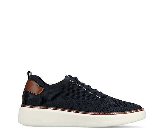 Vance Co. Men's Norris Comfort Casual Knit Sneakers - Navy